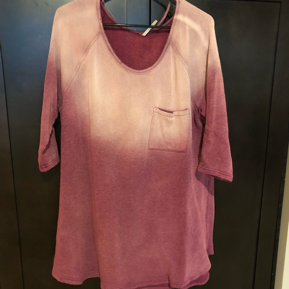 Free People Purple Ombré Tunic